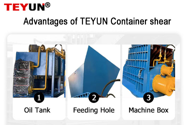 مزايا مقص الحاويات TEYUN