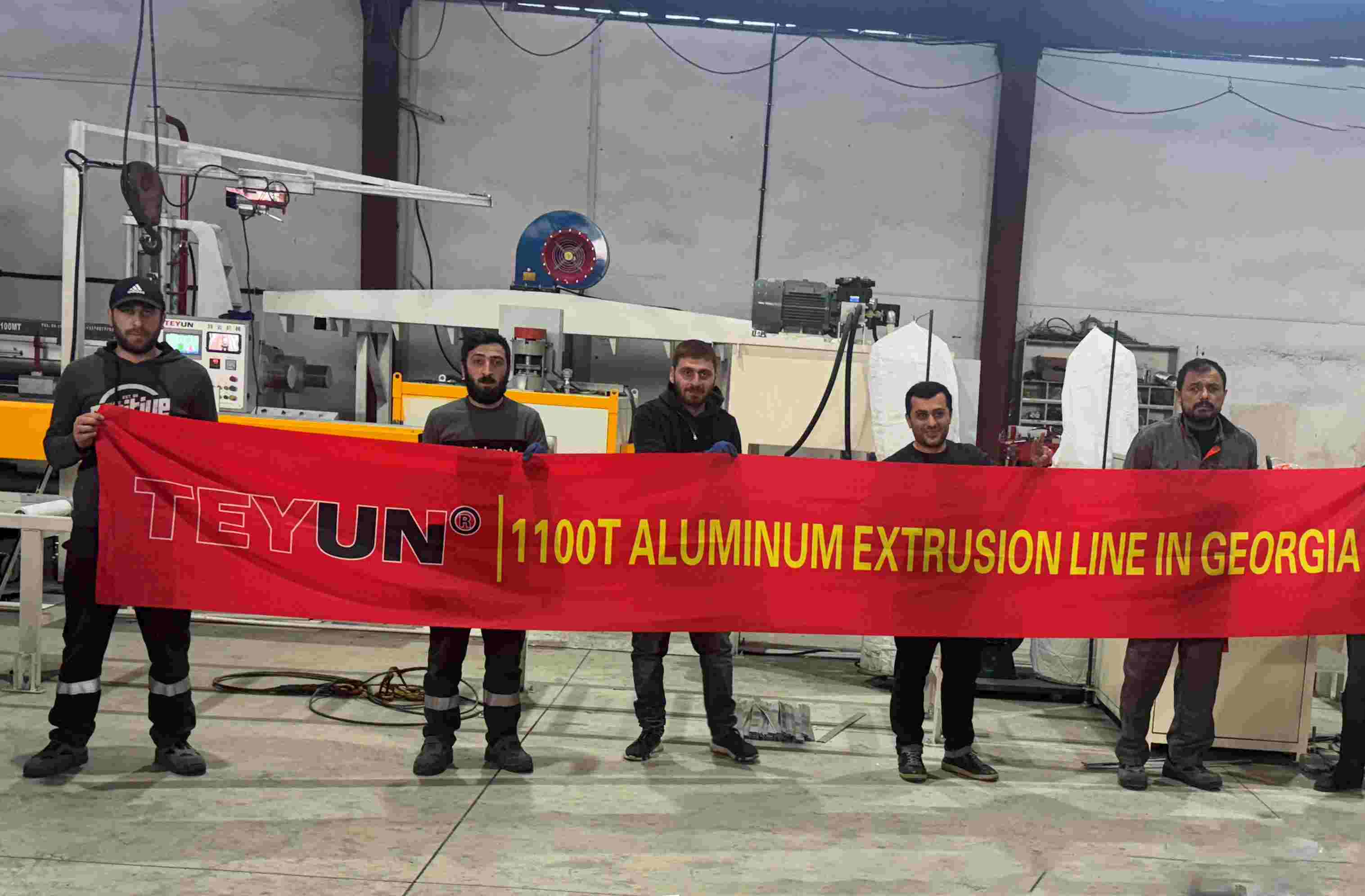 تم تركيب خط إنتاج البلاستيك 1100T من شركة Teyun بنجاح في جورجيا