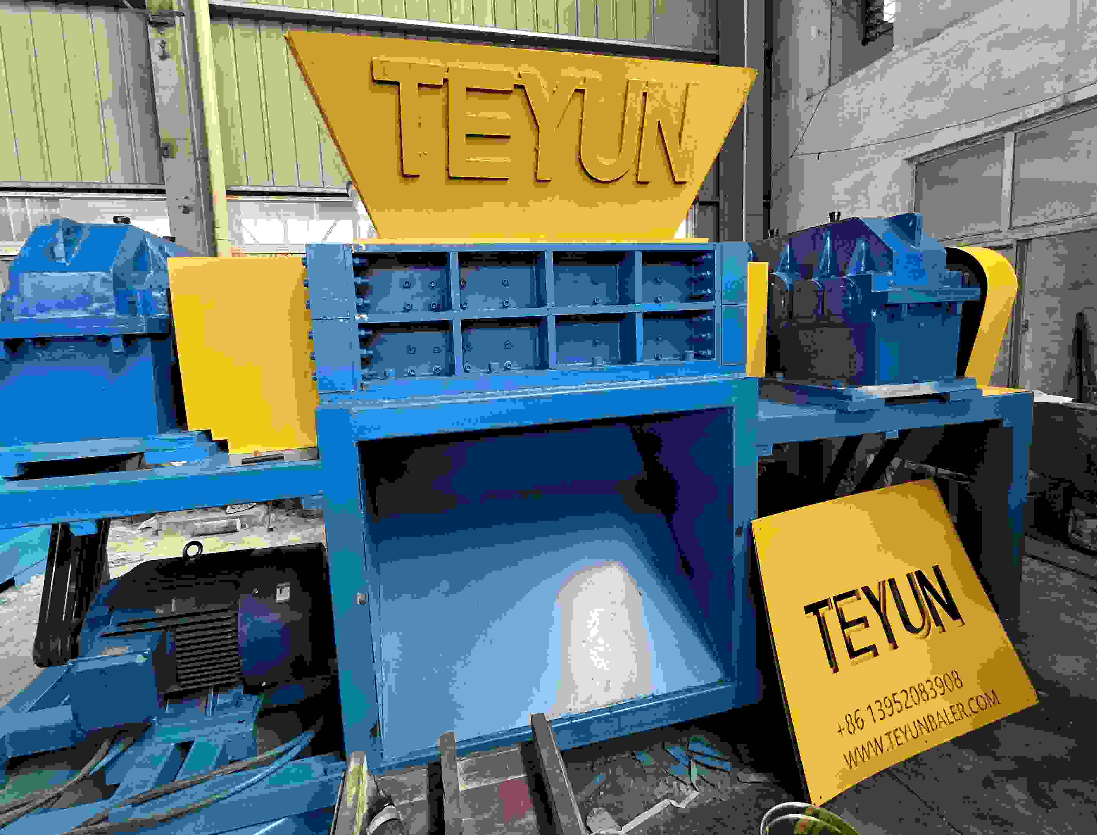 Introduction and features of TEYUN double-shaft shredder